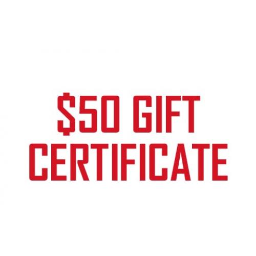 $0.50 Gift Certificate Test Image HTML